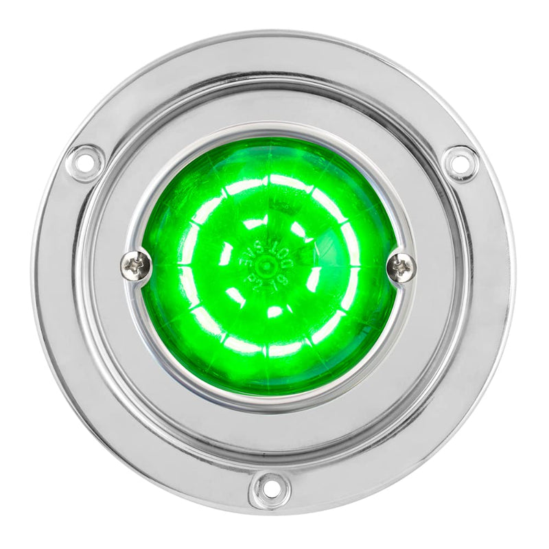 GG Grand General 81916 Green/Green Classic Watermelon 18 LED Light with Stainless Steel Flange Mount Bezel - BeesActive Australia