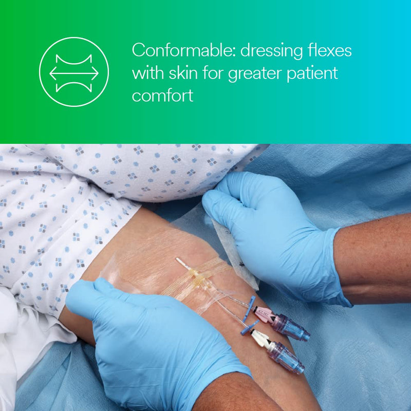 3M™ Tegaderm™ Transparent Film Dressing Frame Style, 1627, 4 in x 10 in (10 cm x 25 cm), 20/ct 4ct/Case