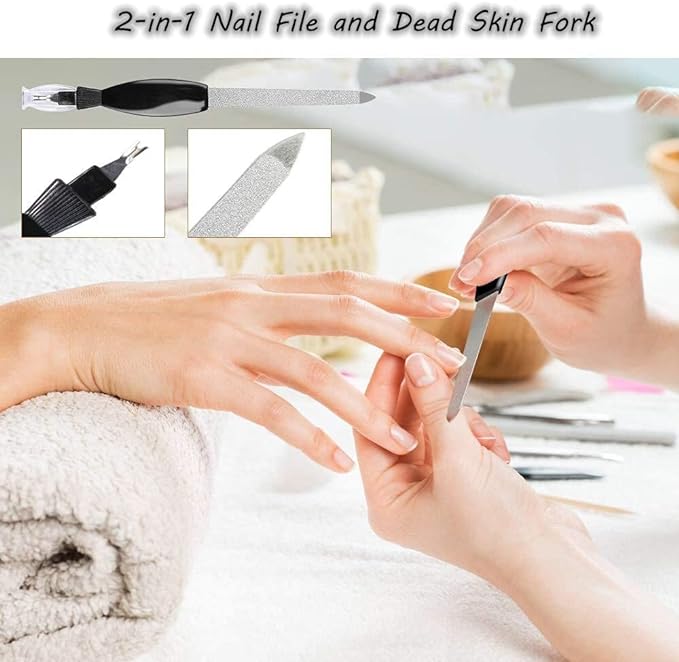 Professional Pedicure Tool Set 26 in 1 Stainless Steel Foot Care Kit Foot Rasp Dead Skin Remover Pedicure Kit Foot File Kit Foot Mum Remover for Men Women Travel - BeesActive Australia