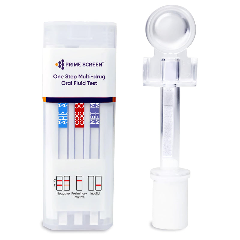 Prime Screen [1 Pack] 6 Panel Oral Saliva Drug Test Kit, Employment and Insurance Testing (AMP, COC, MET, OPI, PCP, THC) - ODOA-166 1