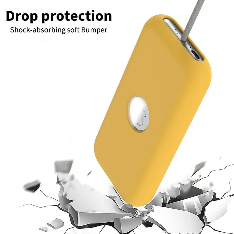 Soft Silicone Case Cover Compatible with Apple Vision Pro Battery Case Apple VR Vision Pro Battery Protective Case Cover Anti-Scratch Fall-Proof Case for Apple Vision Pro Battery Accessories (Yellow) Yellow - BeesActive Australia