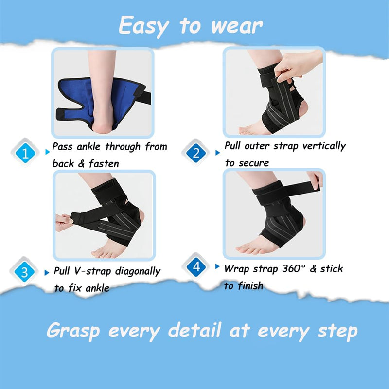 King Mills Sprained Boot & Peroneal Tendonitis Brace for Large Shoe Size Men or Swollen Foot. XX-Large for Left & Right Foot Left & Right Hand - BeesActive Australia