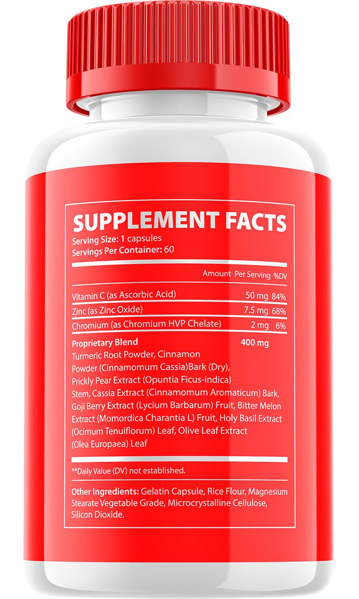 Glyco Boost Capsules – GlycoBoost Advanced Supplement, All Natural Formula to Maintain Healthy Levels, Maximum Strength Formula, Glyco Boost Pills Reviews (1 Pack - 60 Capsules)