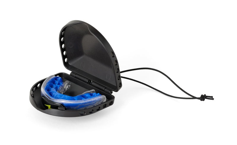 Zone Mouthguard Sports Mouth Piece Starter Kit - Custom-Fit Mouth Piece, Replacement Putty, & Carry Case. Custom fit in Minutes. M.O.R.A. Technology. No Boil, No Pain for Adults (Blue) Adult Blue