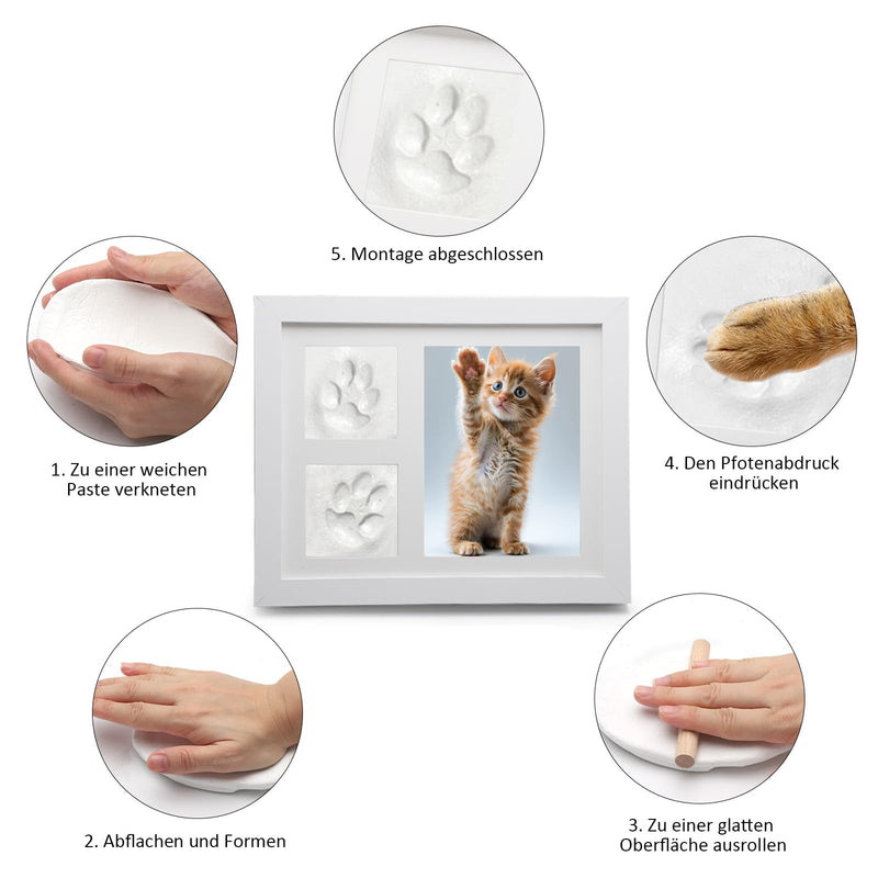 HENGBIRD Paw Print Set Dog, Paw Print Set Cat Dog Paw Print Making Memorials & Burials for Dogs Imprint Set Baby Paw Print Set Footprint Set Baby Baby Footprint Set - BeesActive Australia