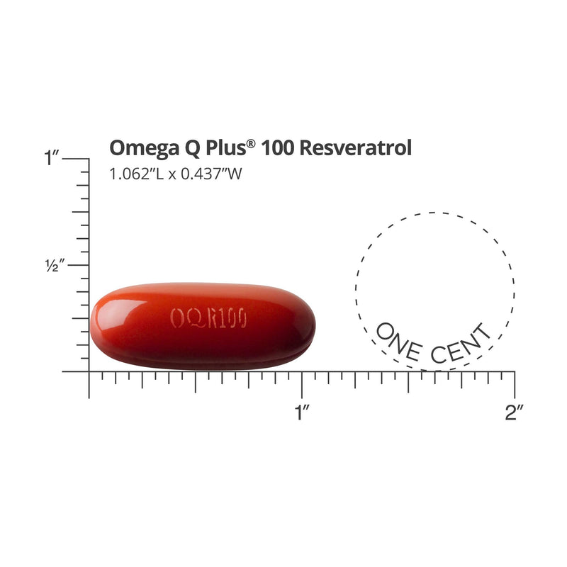 Dr. Sinatra Omega Q Plus 100 Resveratrol – Omega-3 Supplement Supports Heart Health and Provides Antioxidant Power with 100mg of CoQ10 and Resveratrol (60 softgels) 60 Count (Pack of 1)