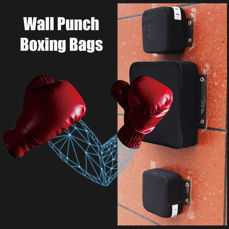 Wall Punching Bag, Sports Blocking Pad Punching Bag Set PU Leather Boxing Fitness Punch Bag for Gym Training Home Use