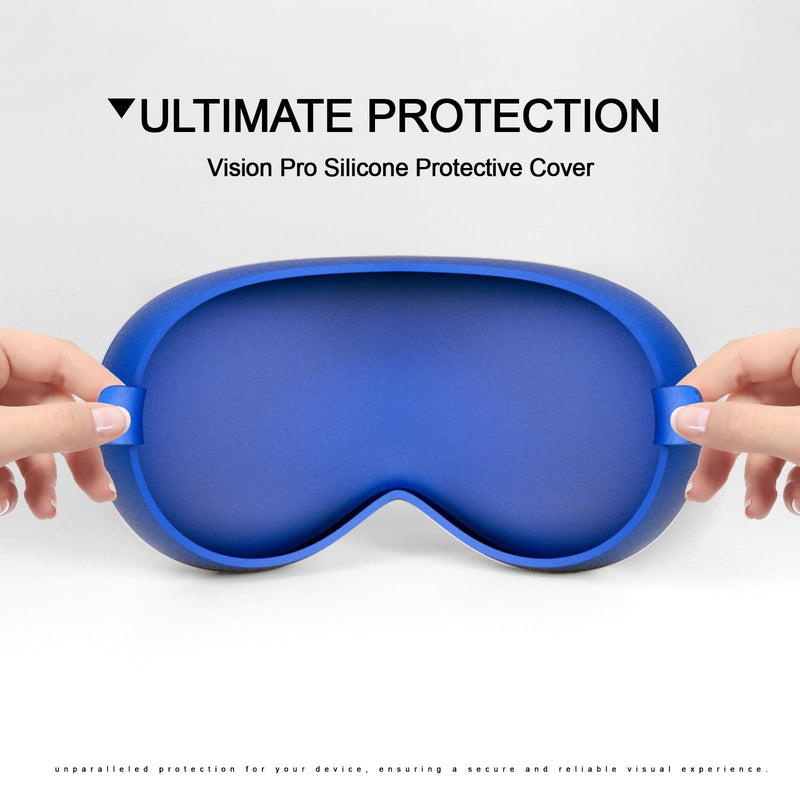 Vision Pro Case Cover Set,Soft Silicone Protector & Screen Protector for Apple Vision Pro,100% Compatible withVision Pro VR Headset (White) WHITE - BeesActive Australia