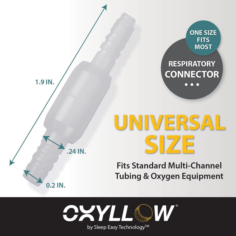 Premium Swivel Connector| 5 Count | 360¬∞ Rotating Design to Reduce Tube Tangle | Barbed Secure Fit for Leak-Free Oxygen Flow | Compatible with Major Respiratory Brands