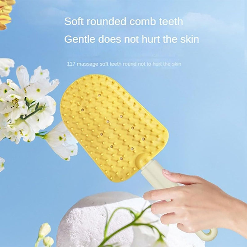Cat Brush for Shedding,Pawmingle Cat Brush,Cat Tongue Comb,Cat Combs for Indoor Cats,Cat Comb for Long Haired Cats,Cat Chin Brush,For Tangles, Knots & Loose Fur from the Undercoat (Green) Green - BeesActive Australia