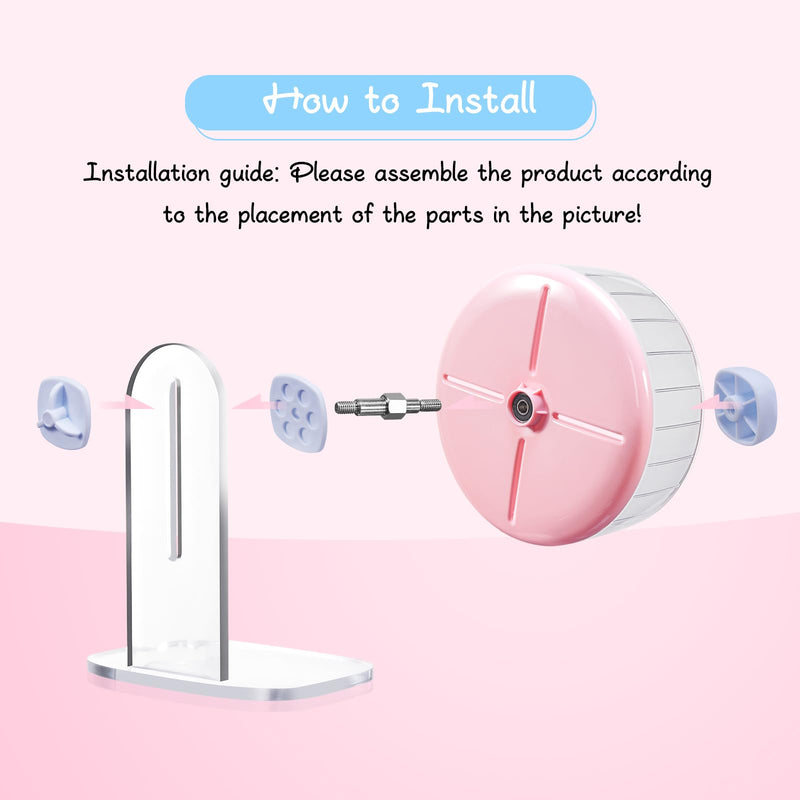 Hamster Wheel, Silent Hamster Wheel, 7.5 inch Durable Mice Running Wheel Height Adjustable, Quiet Hamster Wheel Hamster Toys for Hamsters, Gerbil, Hedgehog, and Other Small Pets - BeesActive Australia