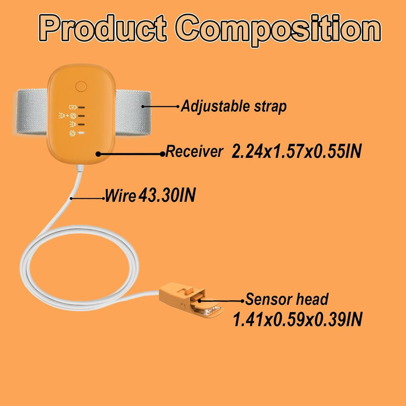 Bedwetting Alarm , Bed Wetting Pee Alarms for Older Kids Boys and Girls, 3 Working Modes