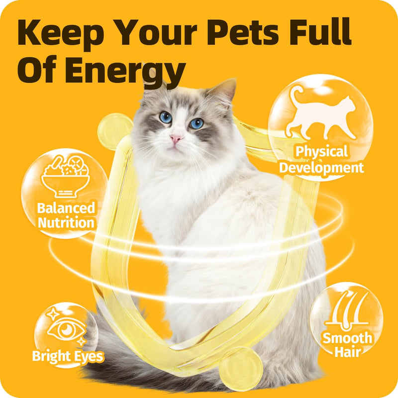 Multivitamins Supplement for UTIs & Allergy Relief, Skin & Coat Care, Hip & Joint Supplement, Immunity Boosting & Digestive Aid for Dogs & Cats 2.03 Fl Oz (1 Bottle) 1 Bottle