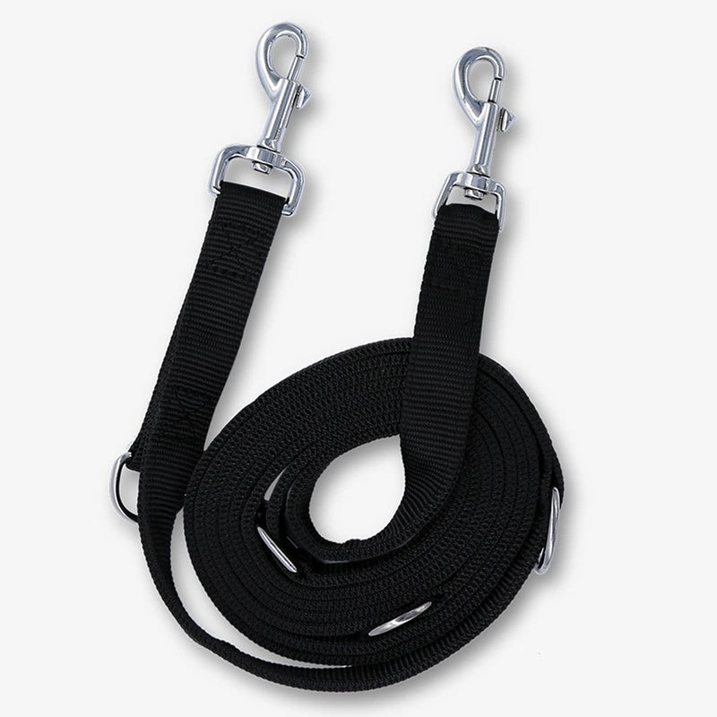 Hands Free Dog Leash, JKC Multi-Functional Dog Training Leads, 9.8ft Strong and Durable Nylon Double Leash for Medium & Large Dogs