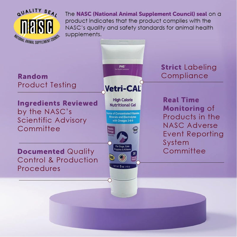 High Calorie Nutritional Gel for Dogs, Cats, Puppies & Kittens – Appetite Booster with Omega 3-6-9, Vitamins A-D-E-B – Recovery & Energy Support – Tasty Malt Flavor – 5 oz Tube 1 Pack