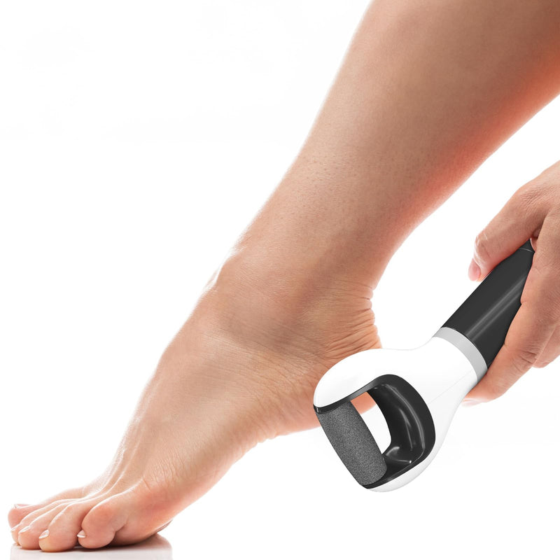ChargeWorx Groom Essentials Cordless Callus Remover for Feet – Electric Pedicure Tool with Spinning Pumice Stone Head, Portable Foot Scrubber & Heel Scraper, Includes 2 Replacement Pumice Heads - BeesActive Australia