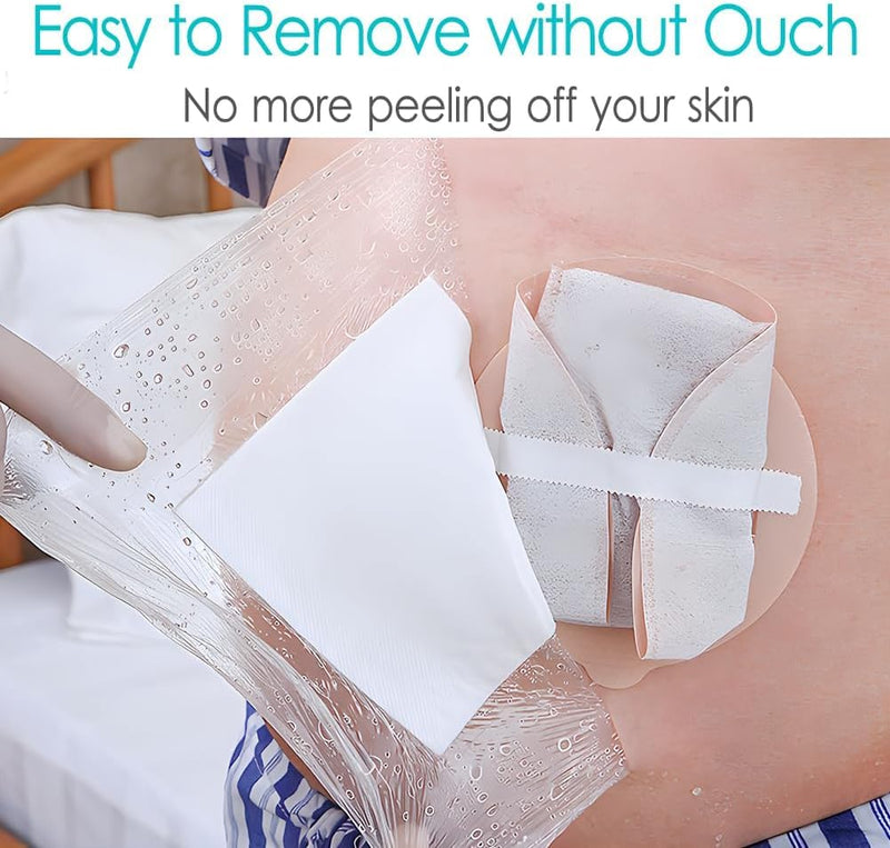 Waterproof Ostomy Bag Shower Cover with Non Sticky Pad Colostomy Ilostomy Urlostomy Pouch Shower Guard Shield Ostomy Cover(10.2"x10.2", Pack of 25) - BeesActive Australia