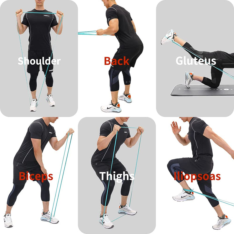 PROIRON Resistance Bands Pull Up Assistance Bands Comfortable Anti-Slip Exercise Bands for Pull up Dip Squat Gym Workout Physical Therapy Stretch Bands for Men & Women - Length 82inch（208cm） #5 Black 80-150LB（single）