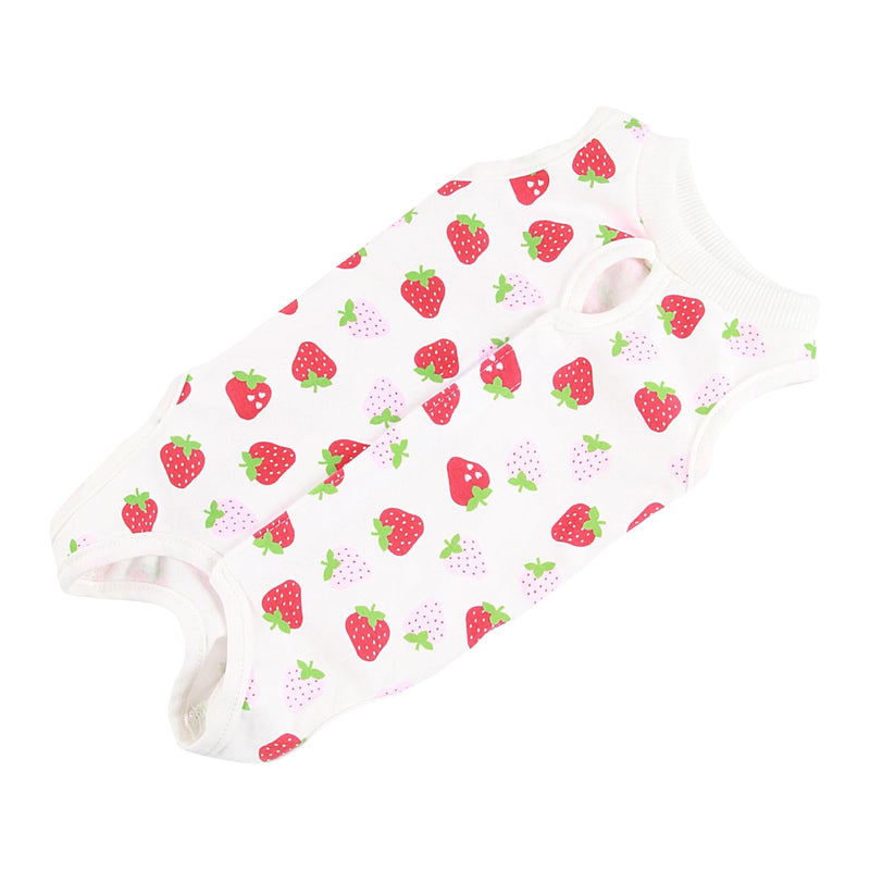 Cat Recovery Suit, E-Collar Alternative for Cats Pets, Professional Recovery Suit for Belly, Surgical Recovery Suit, Medical Vest, Cat Suit for Small Medium L Strawberry Pattern - BeesActive Australia