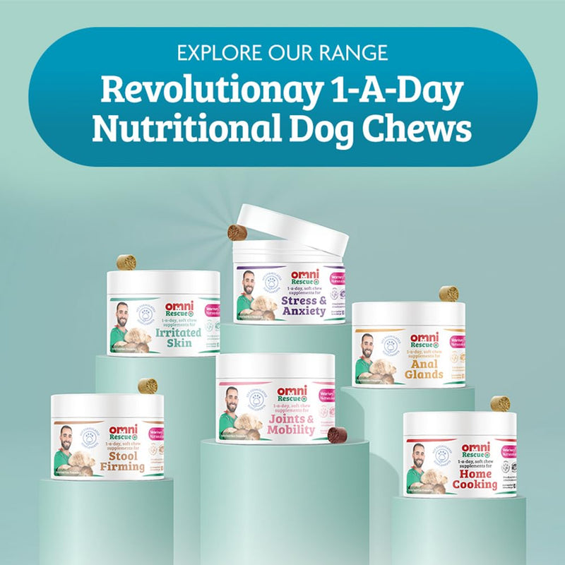 Omni Dog Breath Freshener Supplement - Dragons’ Den Winners, One-a-Day Peppermint Supplements for Dogs, Plaque Remover Dental Care, Fresh Breath for Dogs, 30 Servings, Small 0-15 Kg Small Dog (0-15kg)