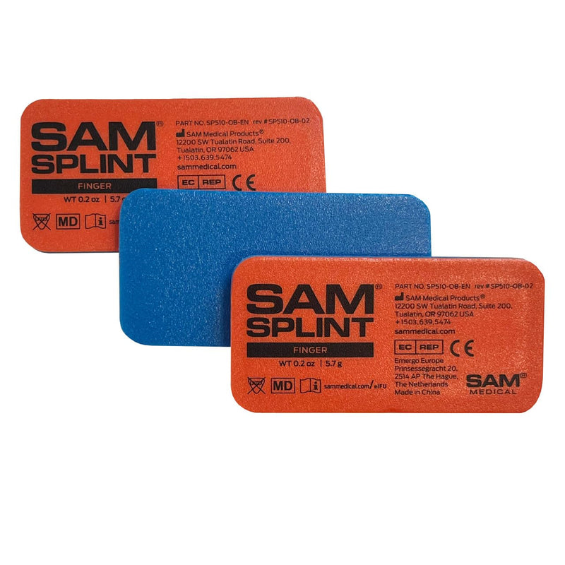 Rescue Essentials SAM® FINGER SPLINT (ORANGE/BLUE, 3 PACK) - BeesActive Australia