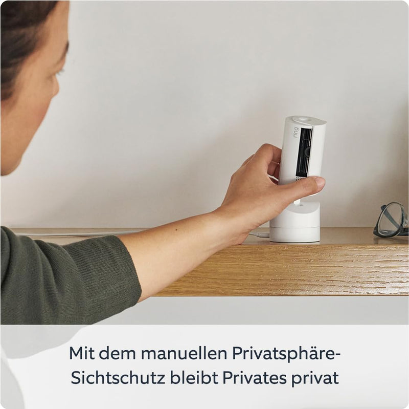 Pan-Tilt Indoor Camera from Amazon | Plug-in Security Camera for Pet Owners | 360° swivel, 169° tilt | 30 days Ring Protect White 1 camera - BeesActive Australia