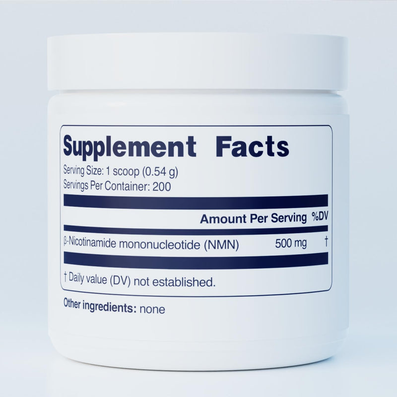 Simply Nature's Pledge Simply NMN Powder – 108g Fast Dissolve Nicotinamide Mononucleotide – 500mg Pure NMN NAD+ Booster – USA Manufactured & Third-Party Tested - The Renued Science of Longevity 3.81 Ounce (Pack of 1)