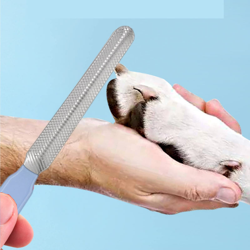 6Pcs Rabbit Grooming Kit Included Rabbit Grooming Brush, Pet Hair Remover, Pet Shampoo Bath Brush, Double-Sided Pet Comb，Pet Nail Clipper and Trimmer for Rabbit Hamster Bunny and Guinea Pig, Blue - BeesActive Australia
