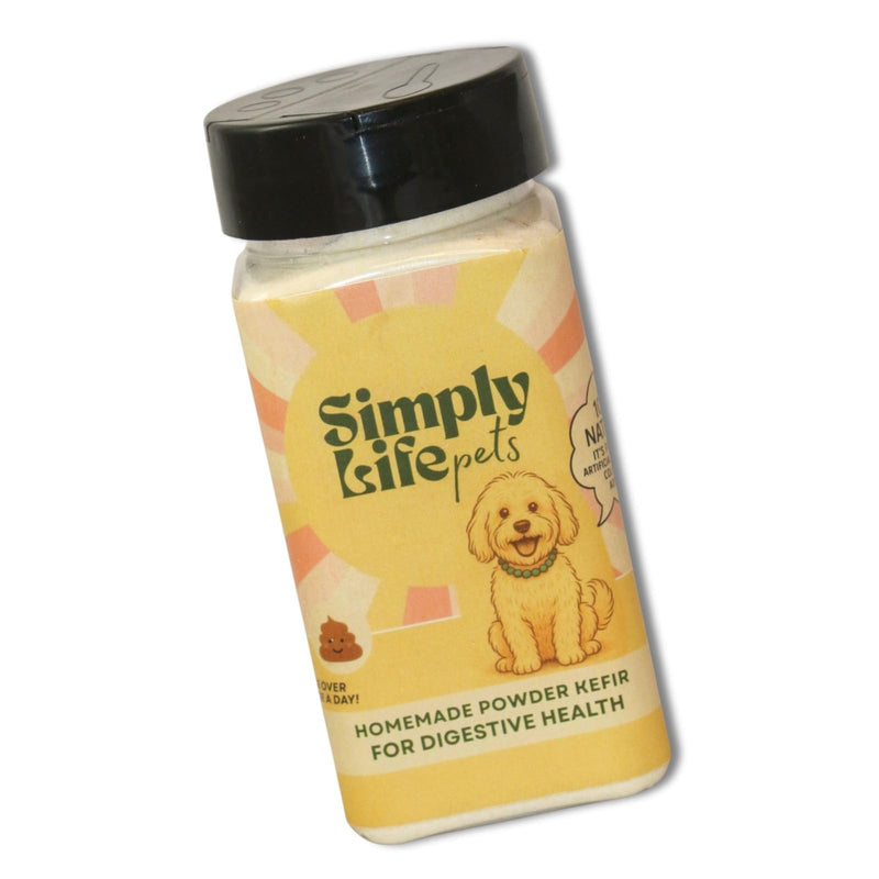 Simply Life Pets Kefir Powder Probiotic for Dogs & Cats, Freeze-Dried, Natural Digestive & Immune Support (3oz) 3oz