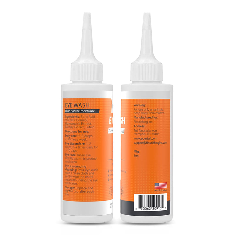 Eye Drops for Dogs & Cats, Dog Eye Wash, Dog Eye Rinse to Remove Debris, Prevent Tear Stains & Dry Eye Cleaner, Relieves Eye Irritation, Dog Eye Infection Treatment, Natural Formula, 4oz - BeesActive Australia