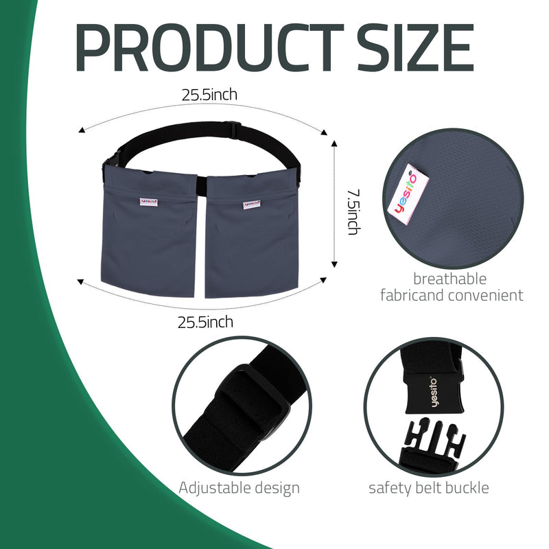 Mastectomy drainage pouch and Shower pouch for Post Mastectomy Support (Dark gray) Dark gray