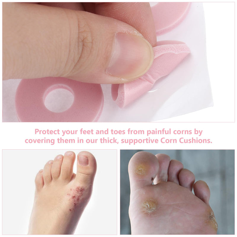 rosenice Anti-Wear Foot Shoe Patch 18 Sheets 108 Pcs Self-Adhesive Soft Foam Corn Cushions for Heel and Toe Protection Comfortable Foot Care - BeesActive Australia