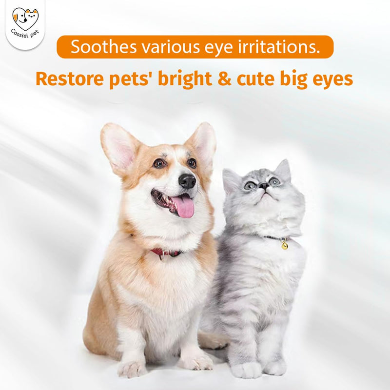 Eye Drops for Eye Infection Treatment, Soothe Infection Allergy, Relieve Dry Eyes & Red Eye，Eye Cleaner and Tear Stain Remover for Dogs and Cats | 10 ml 0.33 FL OZ (1 Bottle) 1 Bottle