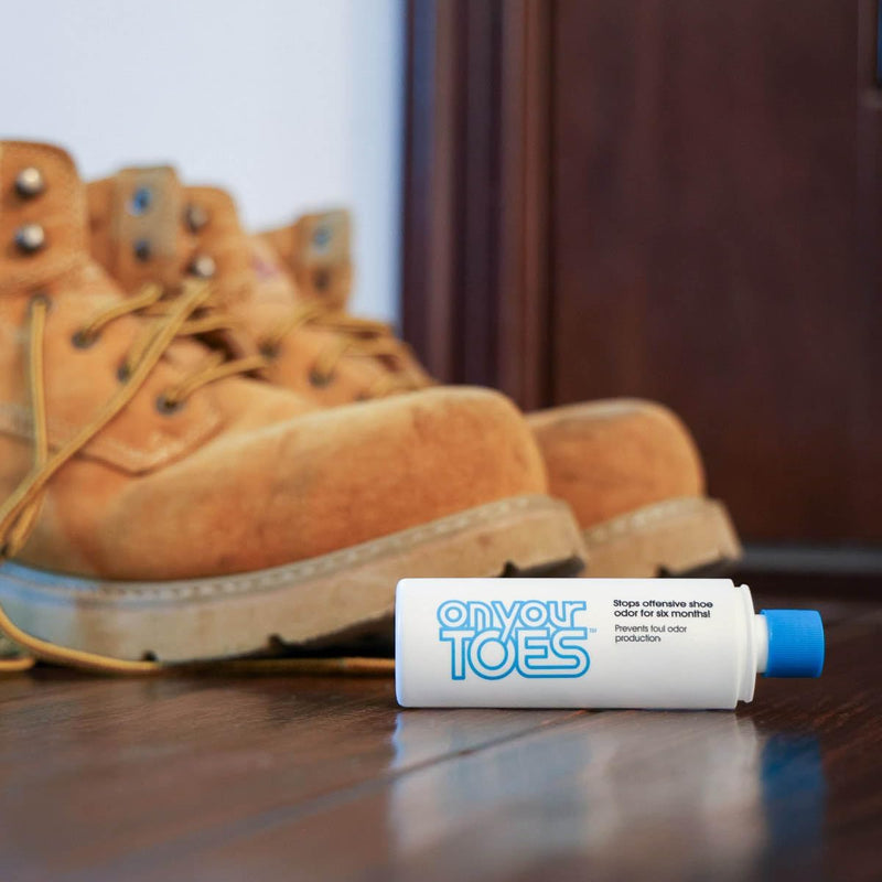 On Your Toes Natural Foot and Shoe Odor Eliminator –Shoe Deodorizer with Body Powder to Neutralize Smelly Odors – Long-Lasting, Fast-Acting Foot Powder for Kids and Adults (3 Pack) 0.75 Ounce (Pack of 3) - BeesActive Australia