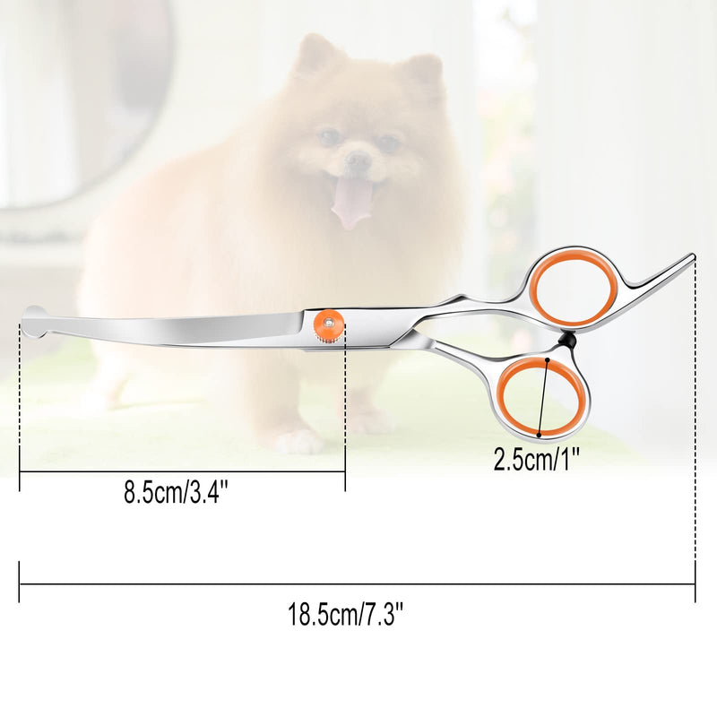 Dog scissors with round safety tip, 7.3'' dog grooming scissors made of stainless steel for dogs, cats - BeesActive Australia