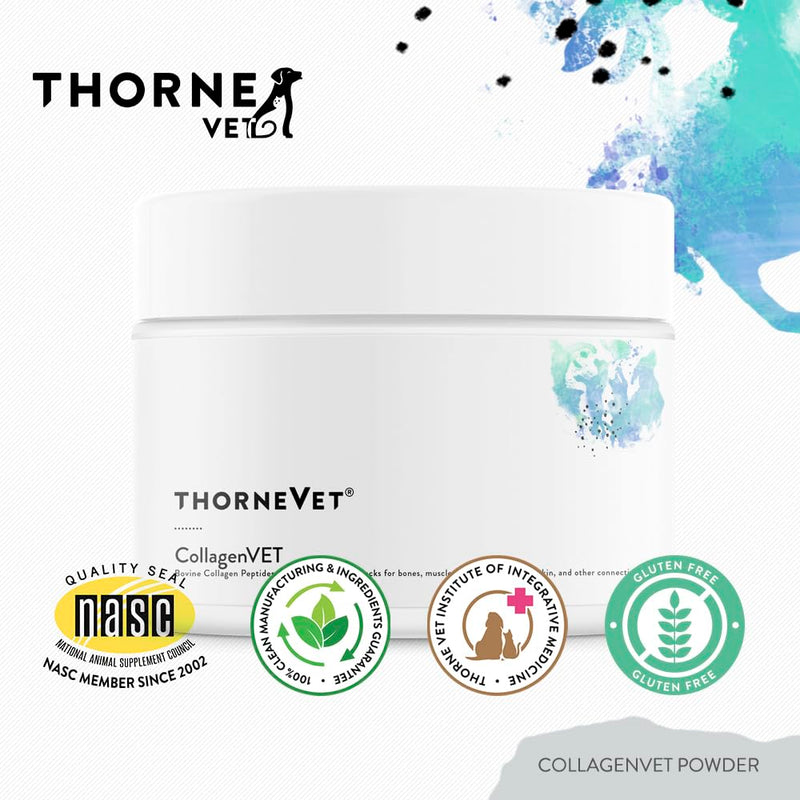 ThorneVet CollagenVET Collagen Powder for Pets - Bovine Collagen Peptide Joint Support Supplement for Healthy Joints, Muscles, Bones, Tendons and Skin - Highly Bioavailable and Digestible - 75 Scoops - PawsPlanet Australia