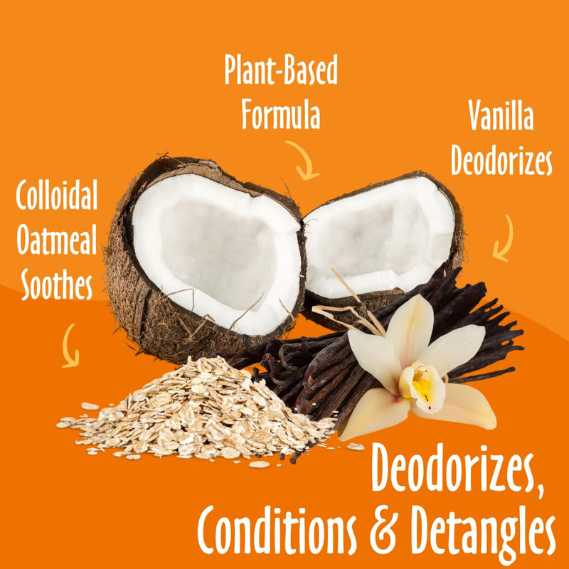 earthbath, Vanilla & Almond 3-in-1 Dog & Puppy Deodorizing Spritz - Dog Odor Eliminator for Strong Odor, Cruelty-Free Dog Cologne, Dog Wash Spray, Made in USA, Dog Bathing Supplies - 8 Oz (1 Pack) 8 Fl Oz (Pack of 1) Orange - BeesActive Australia