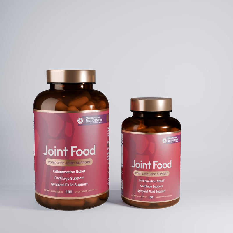 Joint Food with Tamasteen™ | Clinical Joint Supplement for Men & Women | Patented 3-Plant Complex | Orthopedic Surgeon Dr. Diana | Reduces Pain, Stiffness & Improves Flexibility 60 Count (Pack of 1)