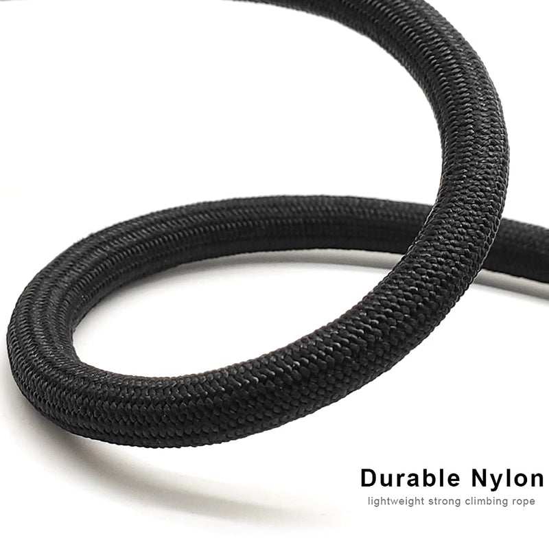 BTINESFUL Slip Lead Dog Leash, Strong Nylon Rope , 1/4 & 1/2 inch Diam Dog Training Lead for Small Medium Large Dogs (1/4" * 7 FT, Black) 1/4" * 7 FT - BeesActive Australia