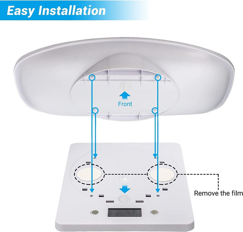 Digital Pet Scale,Puppy Scales for Weighing,Digital Small Animals Scales for Weighing,Whelping Supplies,Kitten Scale,Baby Scales for Newborn Dog Cat Crawl Pet,Capacity up to 33 lb,for New Pets Only 33lb White