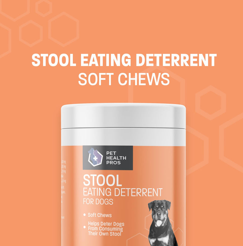 Coprophagia Stool Eating Deterrent for Dogs Eating Poop - Soft Chews to Stop Eating Poop for Dogs - No Poop Eating for Dogs w/Digestive Enzymes, Probiotics & Breath Freshener - 60 ct