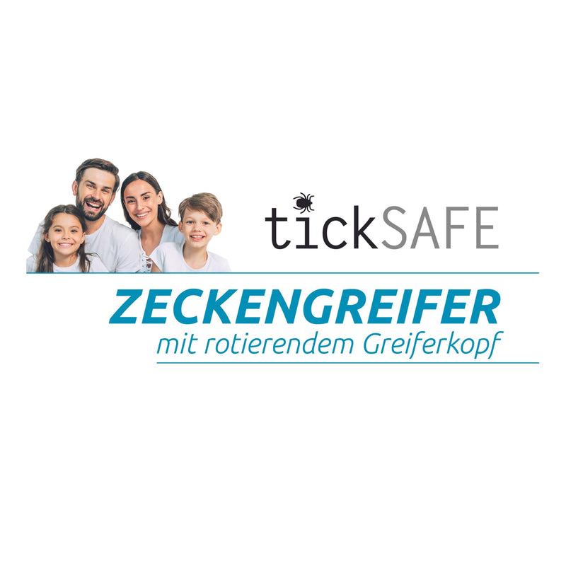tickSAFE tick gripper with rotating gripper head for use on humans | The better alternative to tick tweezers - no squeezing, pulling or pressing - just gently unscrew 1 piece - BeesActive Australia