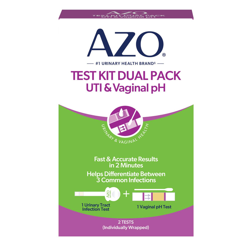 AZO Urinary Tract Infection (UTI) Test Strip + Vaginal pH Test Kit, Fast & Accurate Results, from The #1 Most Trusted Brand, FSA/HSA Eligible Pack of 1 - BeesActive Australia