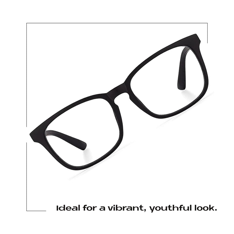 Readerest Blue Light Blocking Reading Glasses (Black, 1.50 Magnification) Computer Eyeglasses With Thin Reflective Lens, Antiglare, Eye Strain, UV Protection, Stylish For Men And Women Black 1.5 x - BeesActive Australia