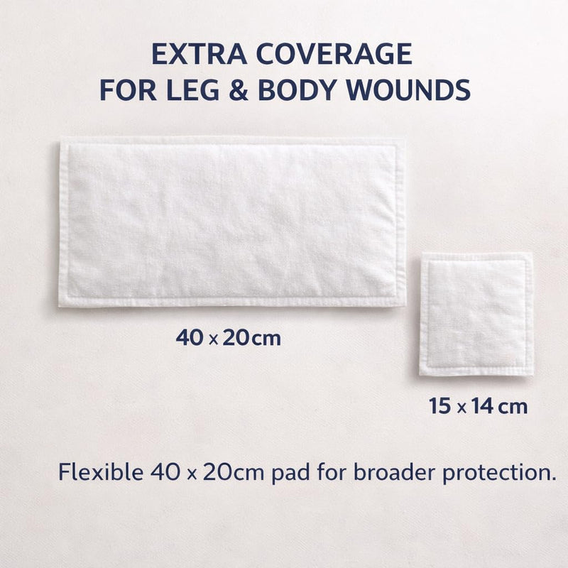 Poldress | Horse Poultice Dressing Wrap | Veterinary Hoof and Wound Poultice for Horses | For Abscess, Swelling, Infection & Inflammation |Can Be Used Hot, Cold or Dry | 40cm x 20cm (Pack of 1) Pack of 1