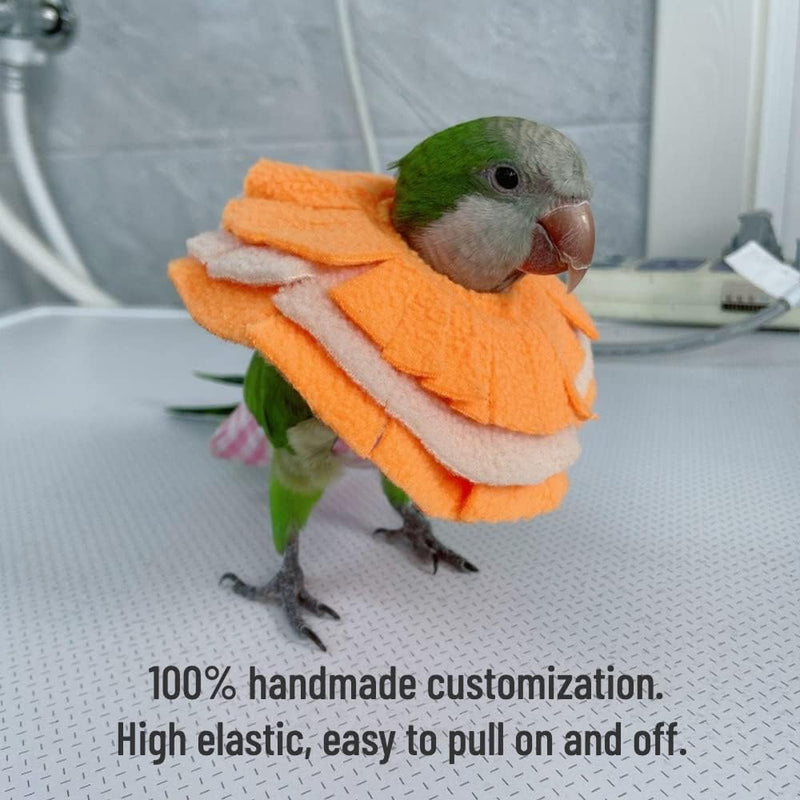 Bird Collar Anti Bite Elizabethan Recovery Cone, Parrot Neck Protector for Feather Plucking, Bird Neckwear Full Body Shield for Parakeet Color Randomly (Cockatoo) Cockatoo
