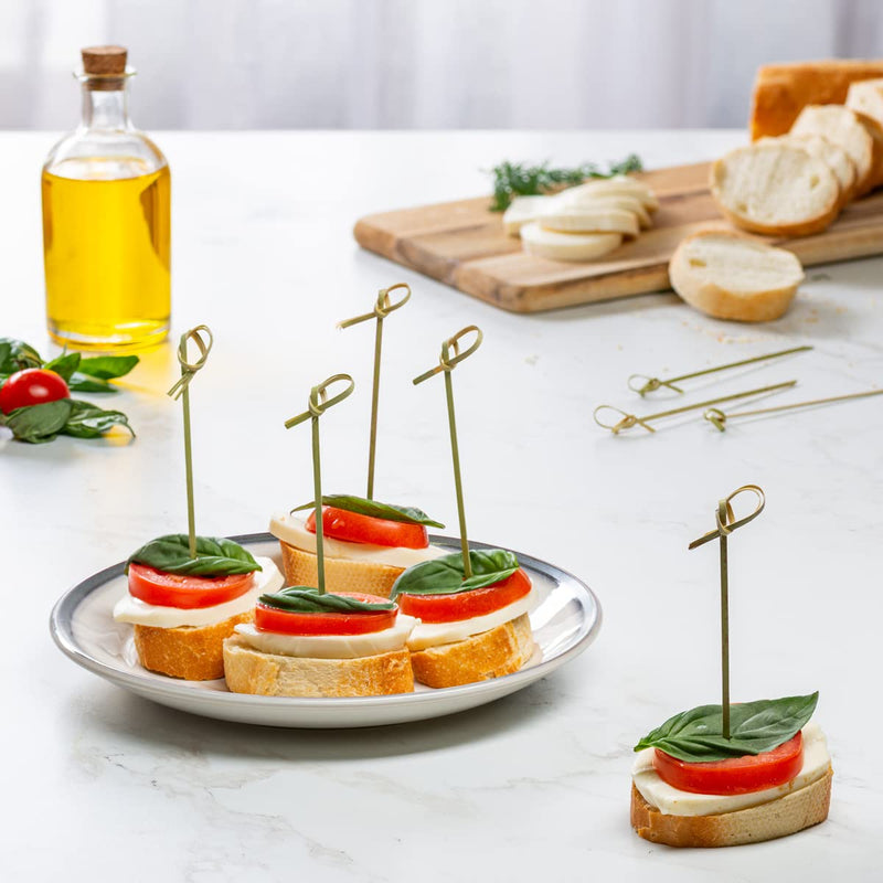 Comfy Package [300 Count] Bamboo Knot Picks - 4.75 Inch Cocktail Picks, Appetizer Skewers, & Toothpicks for Appetizers, Fruits, Sandwiches - BeesActive Australia