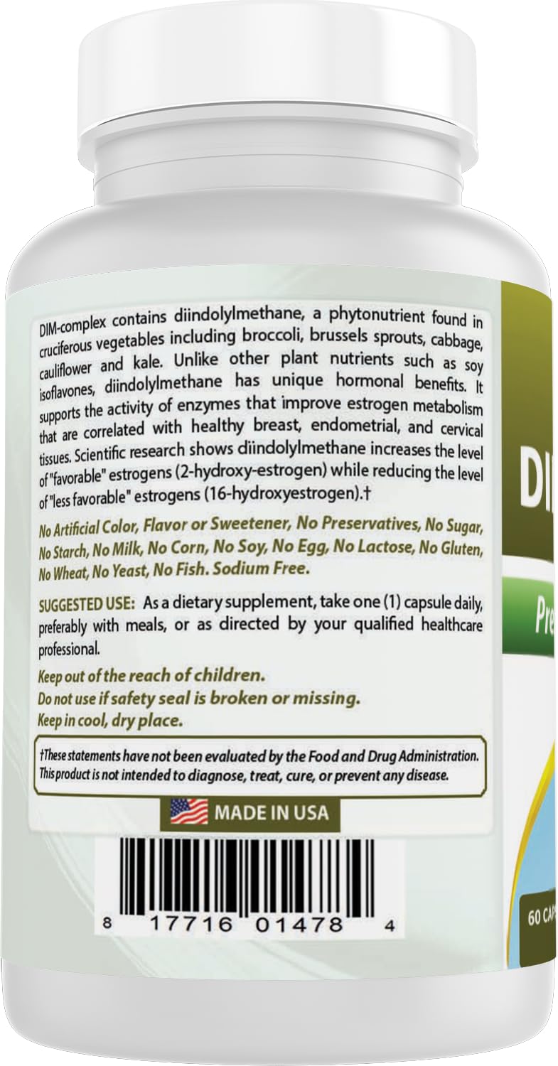 Best Naturals DIM Complex 100 mg 60 Capsules