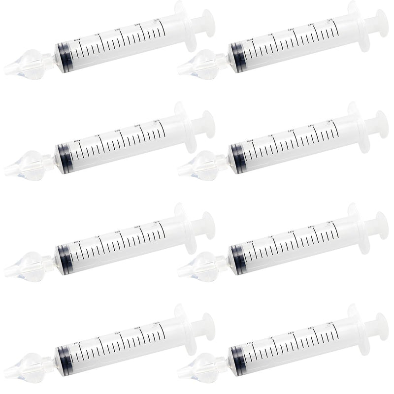 DOERDO Nasal Syringe Irrigator, 8PCS Infant Nasal Irrigator, Silicone Tip Professional Infant Nose Cleaner, Reusable - BeesActive Australia