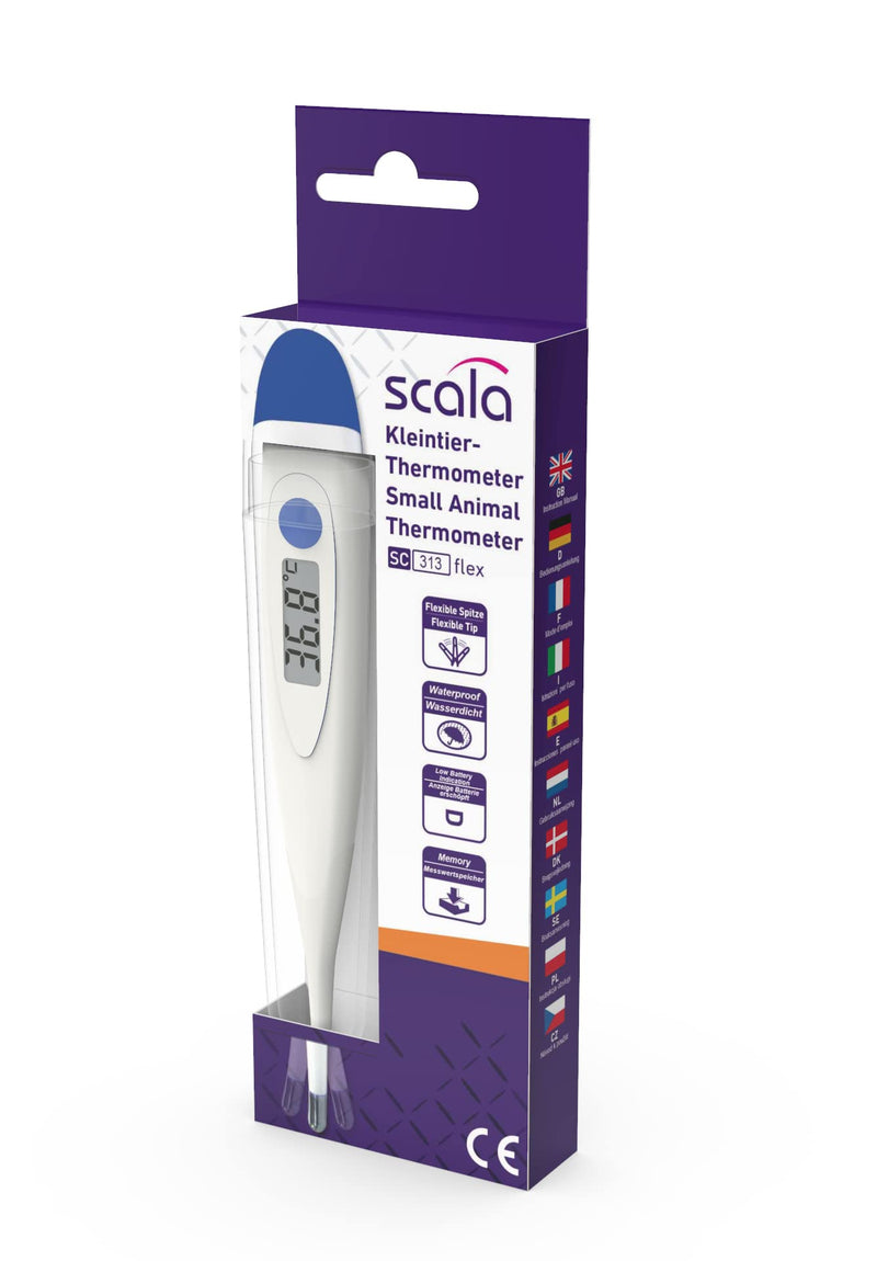 SC 313 flex Speed pet thermometer with flexible measuring tip for gently measuring body temperature for small mammals such as dogs, cats and hamsters - BeesActive Australia